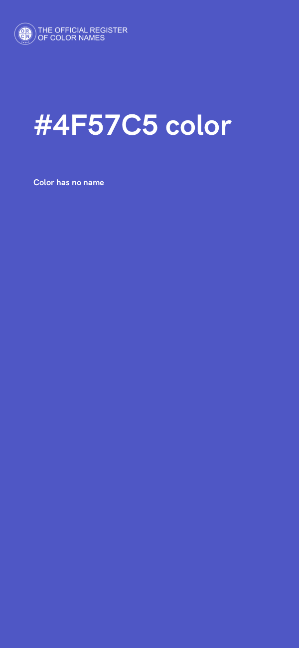 #4F57C5 color image