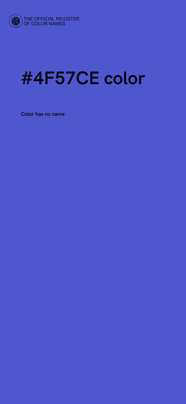 #4F57CE color image