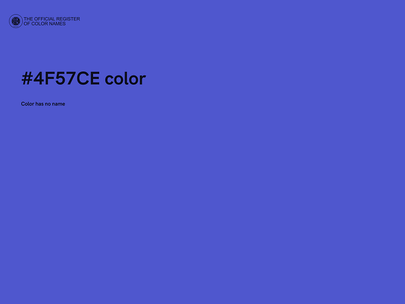 #4F57CE color image