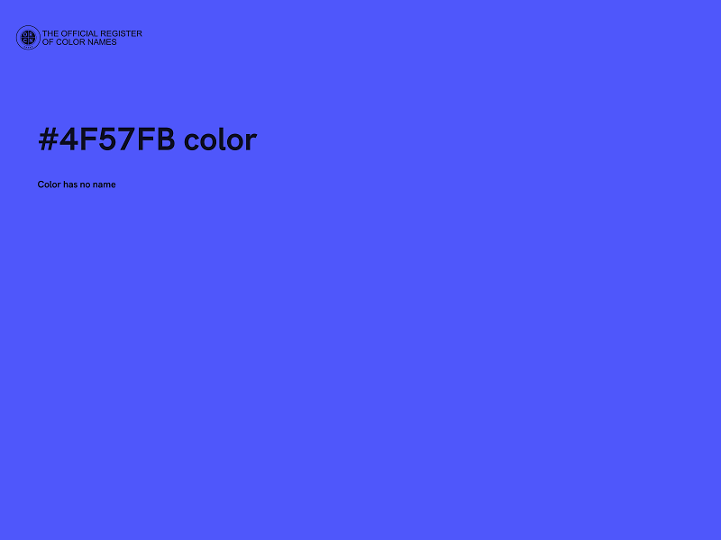 #4F57FB color image