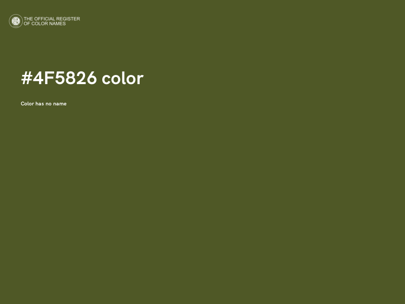 #4F5826 color image