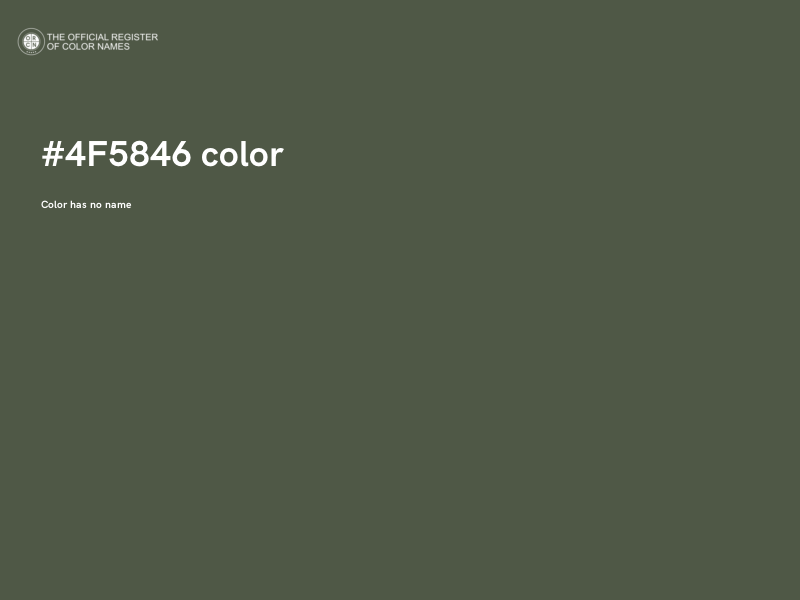 #4F5846 color image