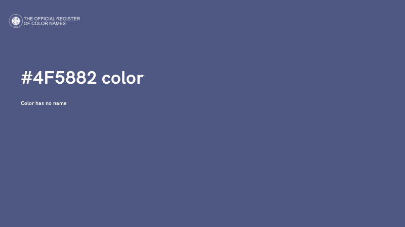#4F5882 color image