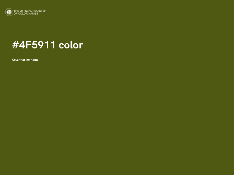 #4F5911 color image
