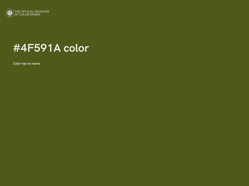 #4F591A color image