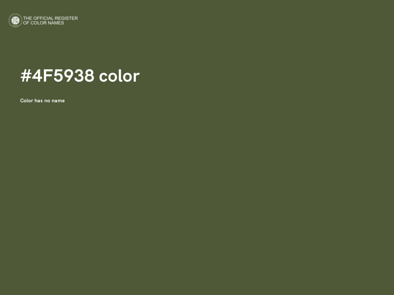 #4F5938 color image