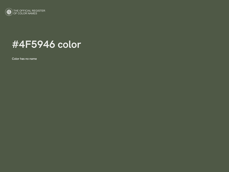 #4F5946 color image