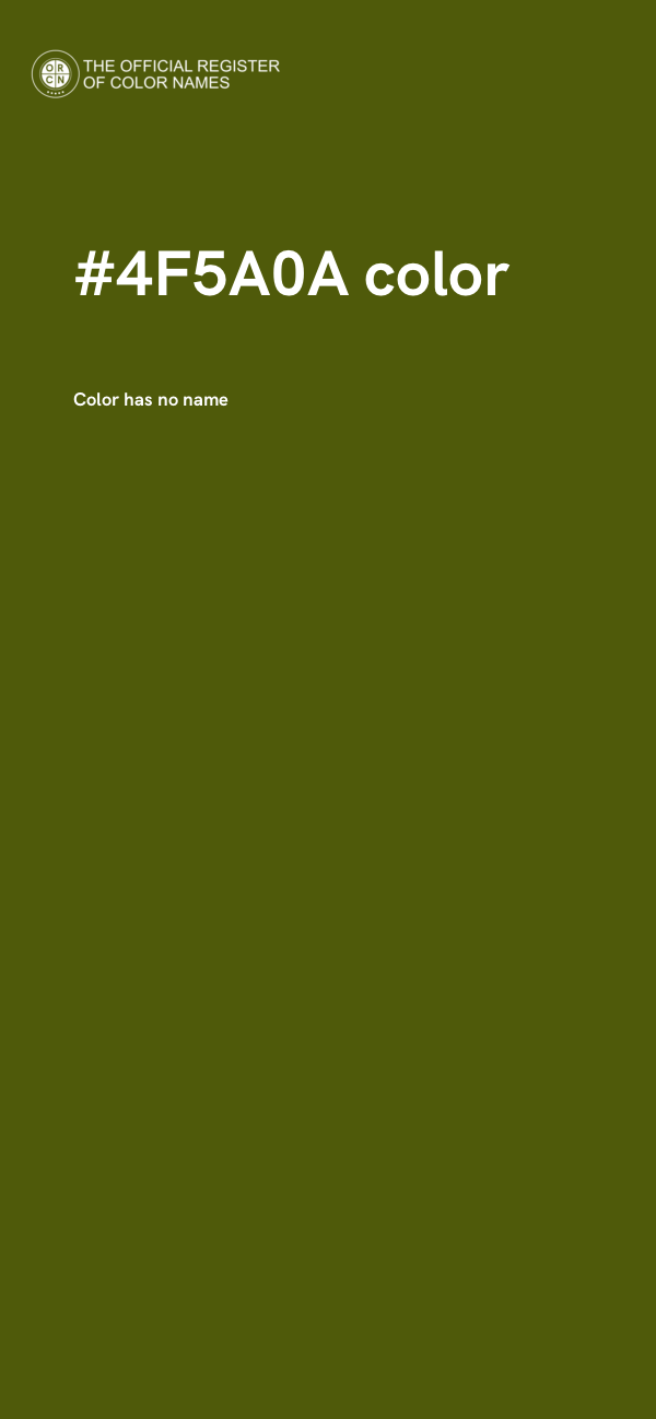 #4F5A0A color image