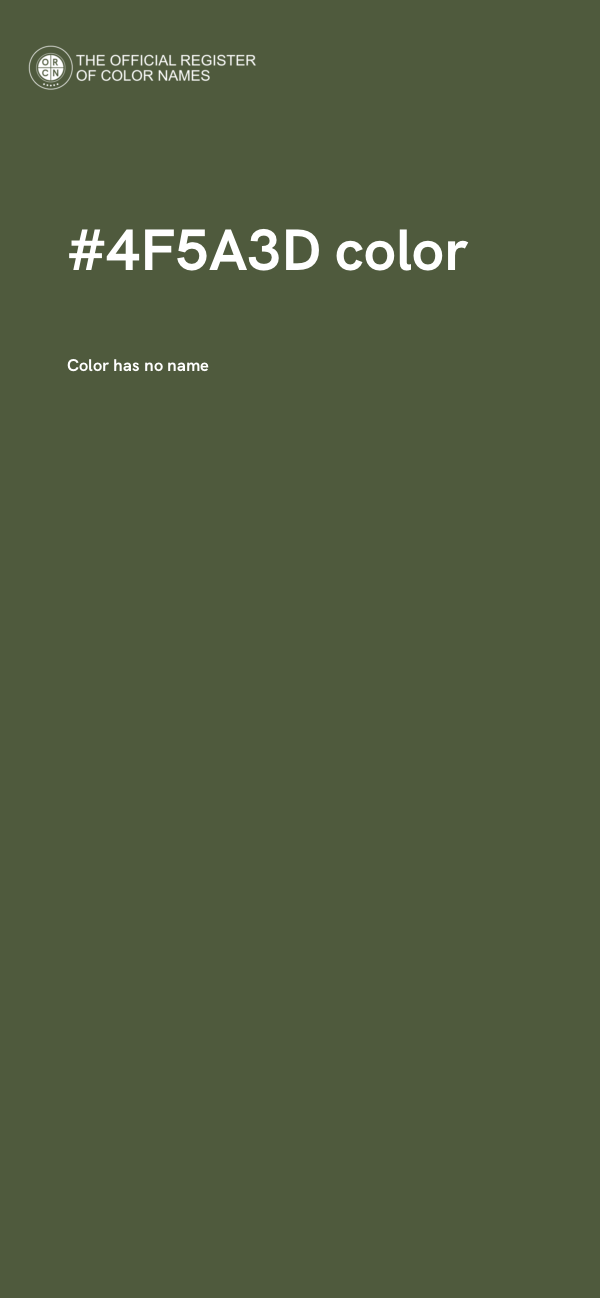 #4F5A3D color image