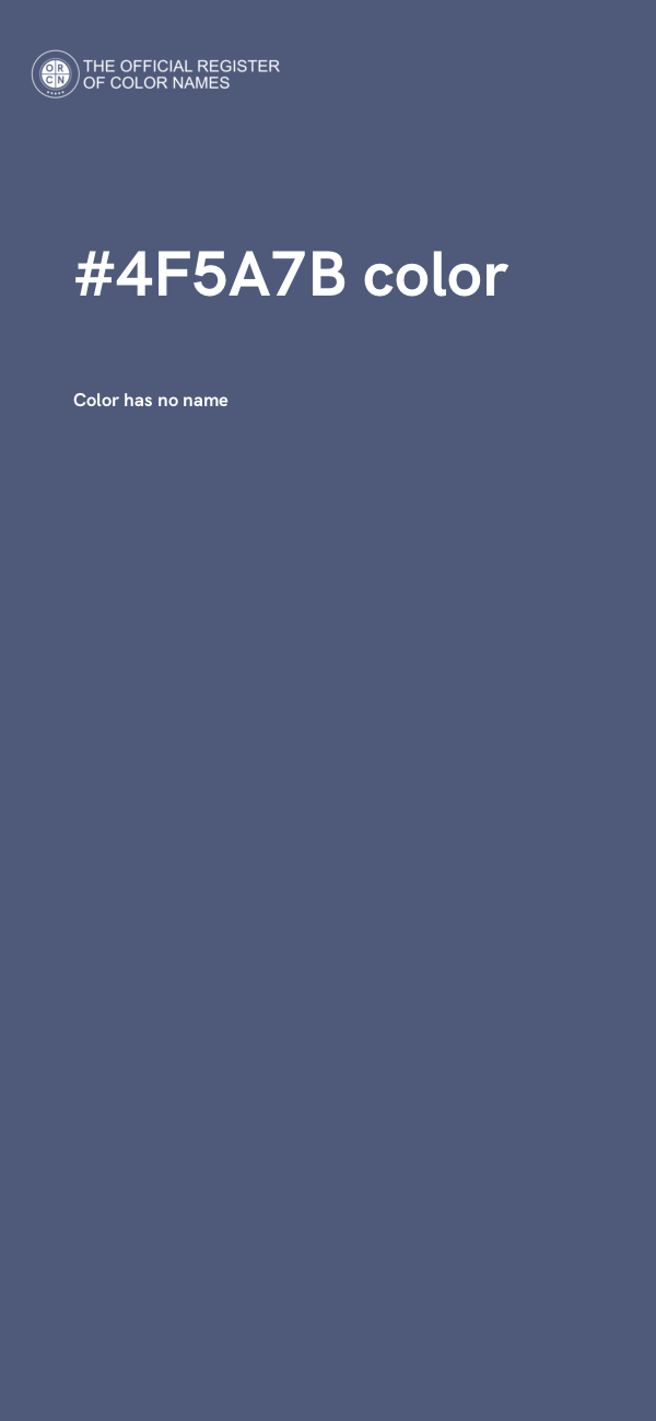 #4F5A7B color image