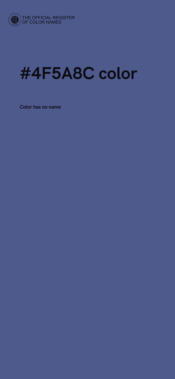 #4F5A8C color image