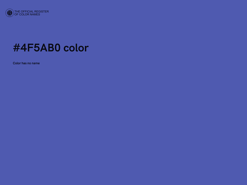 #4F5AB0 color image