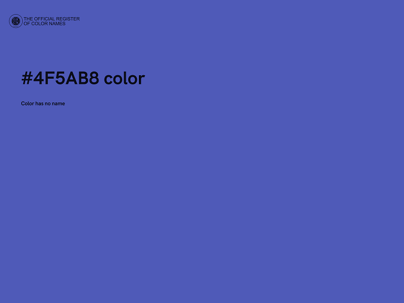 #4F5AB8 color image