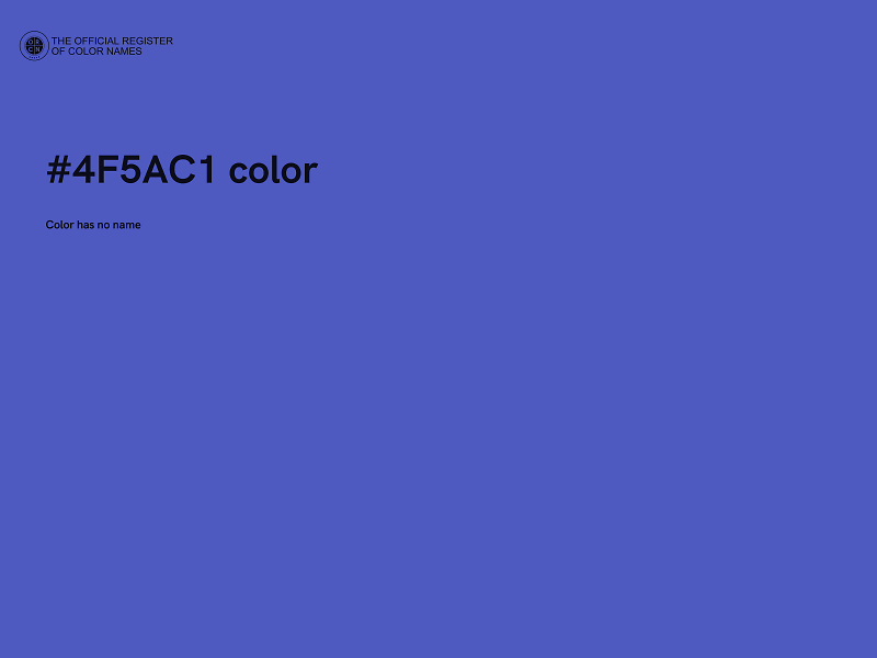 #4F5AC1 color image