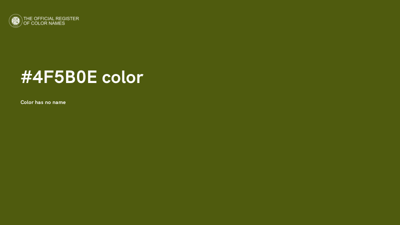 #4F5B0E color image