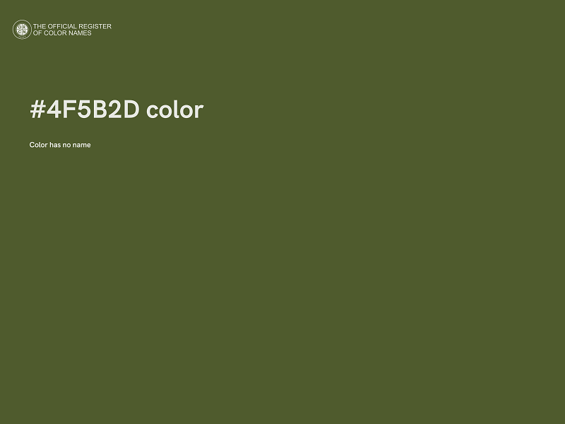 #4F5B2D color image