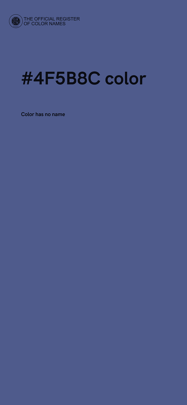 #4F5B8C color image