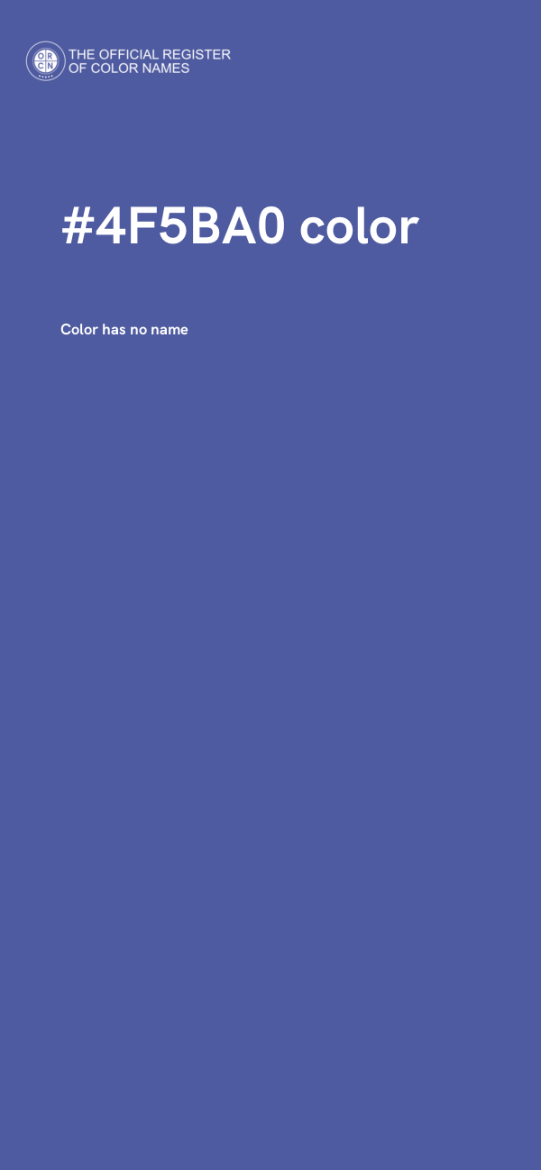 #4F5BA0 color image