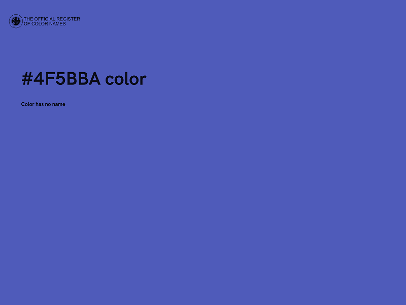 #4F5BBA color image