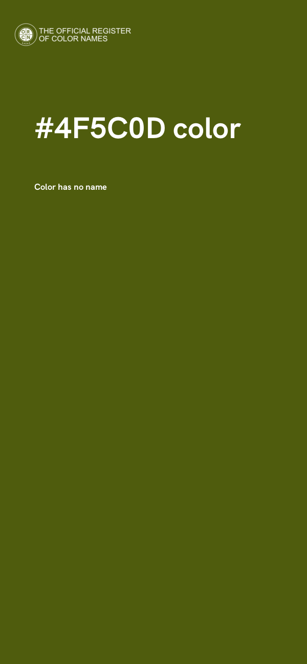 #4F5C0D color image