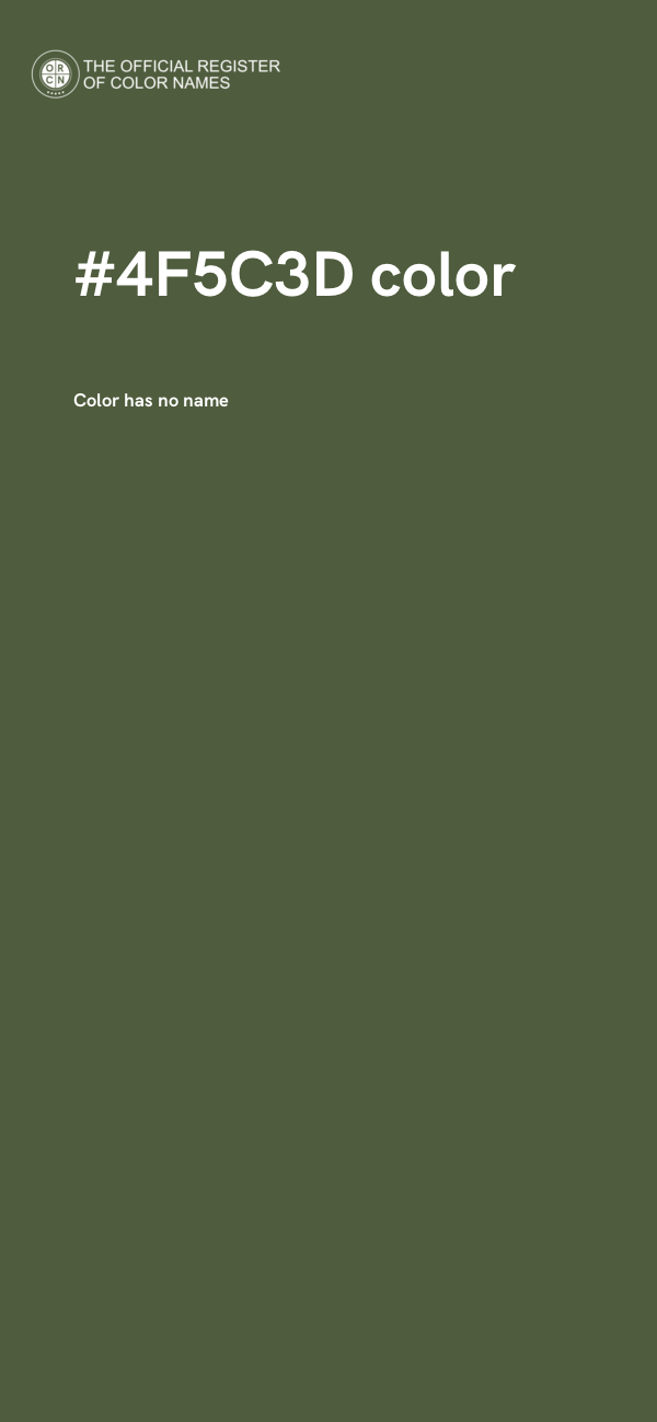 #4F5C3D color image