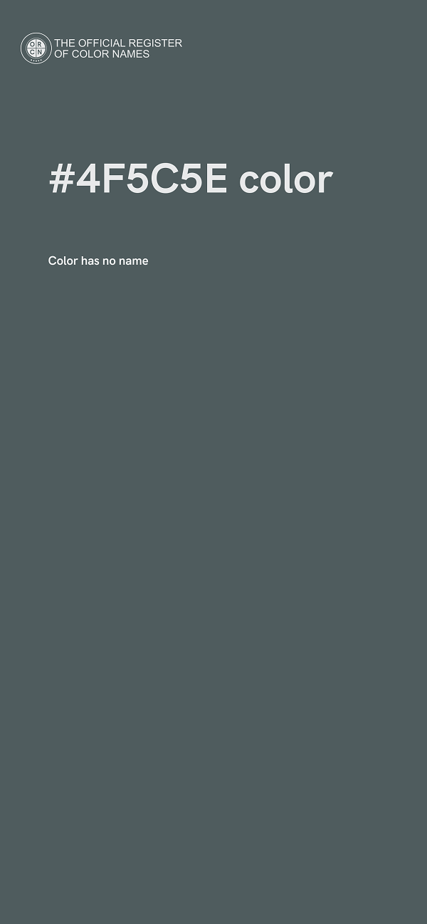 #4F5C5E color image