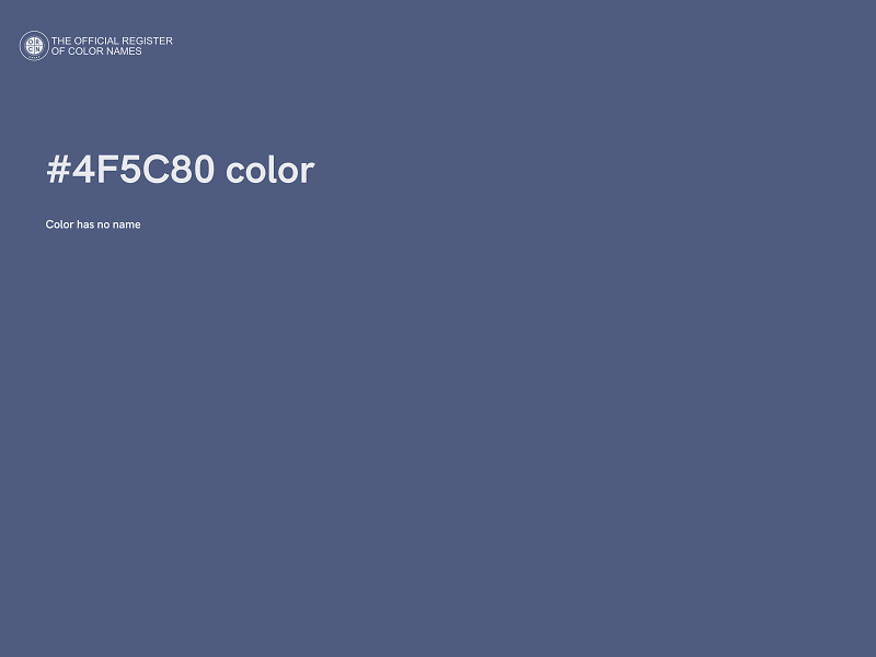 #4F5C80 color image