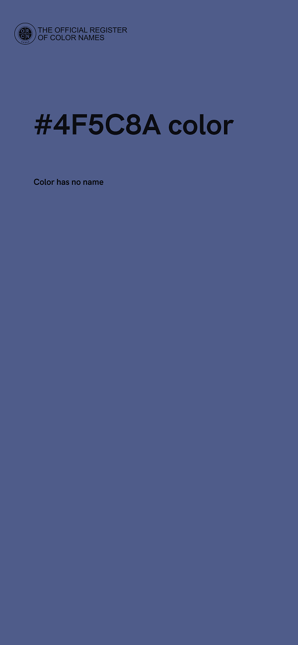 #4F5C8A color image