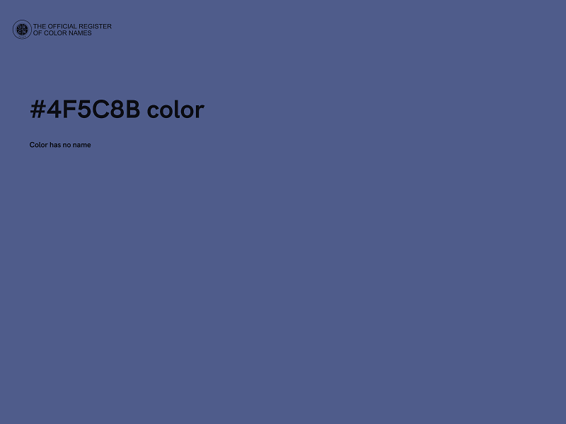 #4F5C8B color image