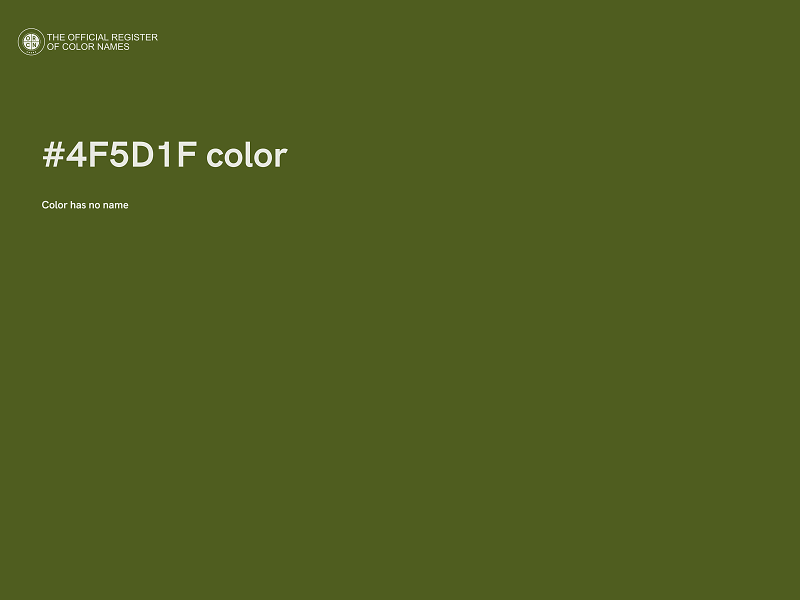 #4F5D1F color image