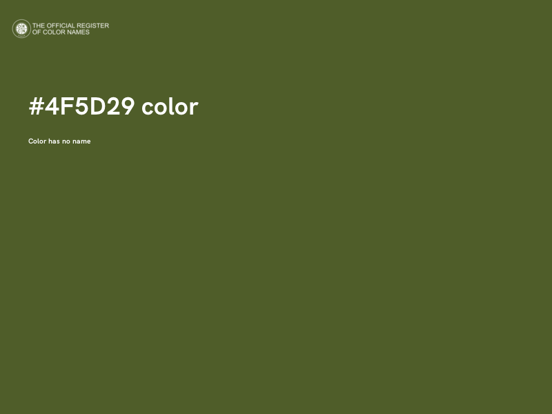 #4F5D29 color image
