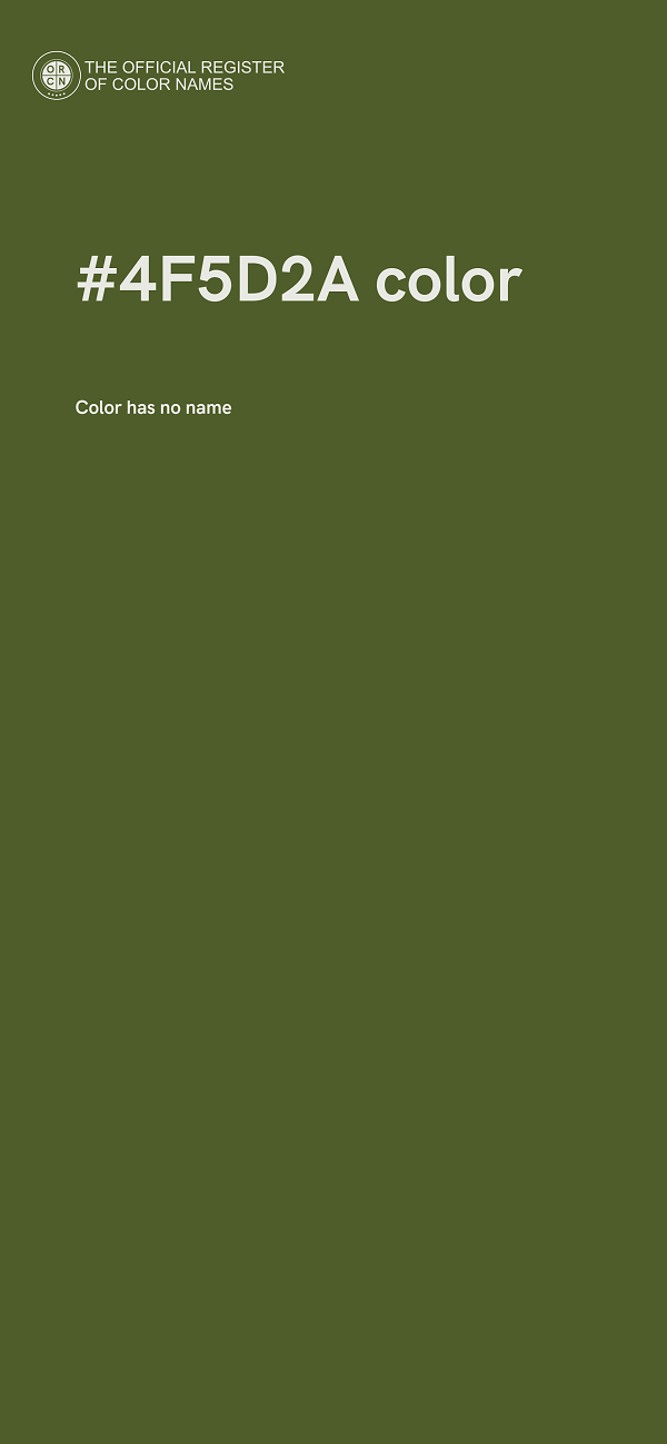 #4F5D2A color image