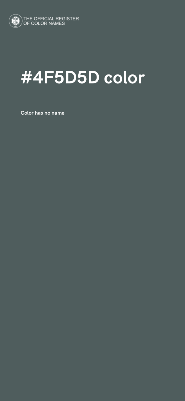 #4F5D5D color image