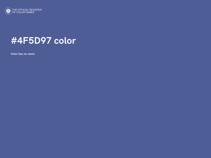 #4F5D97 color image