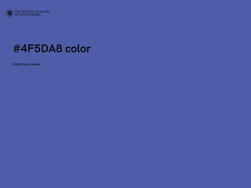 #4F5DA8 color image