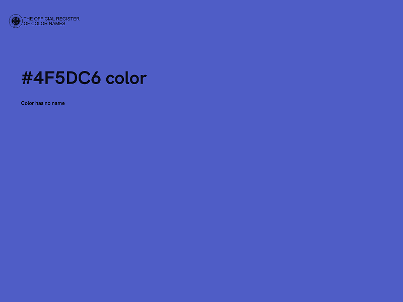 #4F5DC6 color image