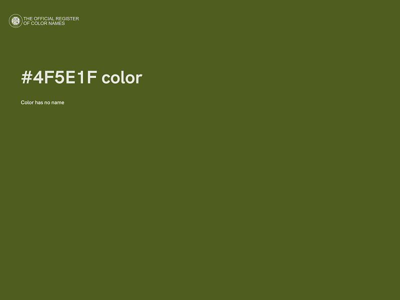 #4F5E1F color image