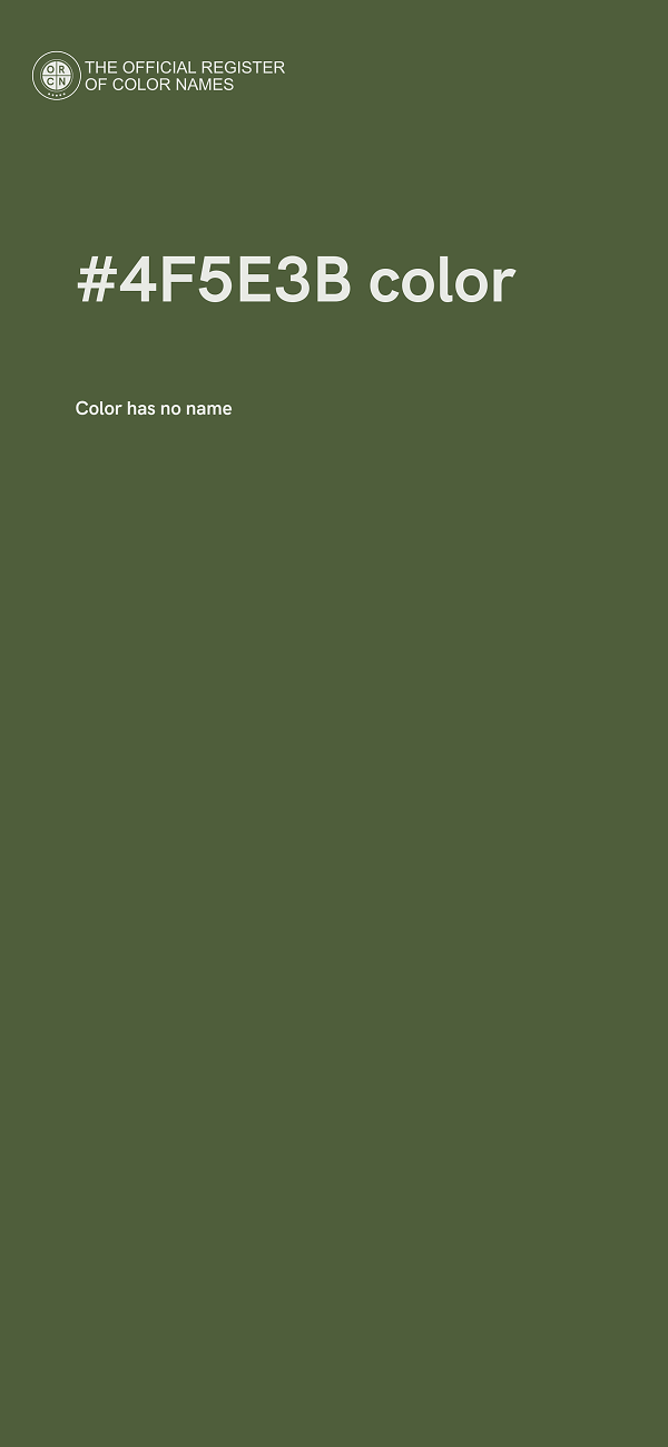 #4F5E3B color image