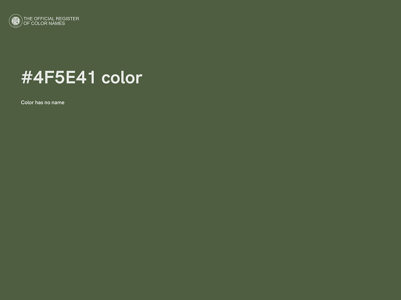 #4F5E41 color image