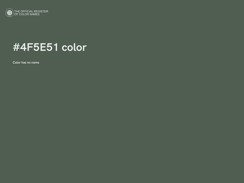 #4F5E51 color image