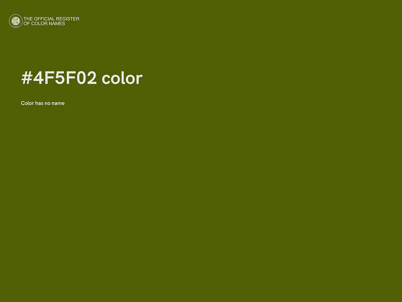 #4F5F02 color image