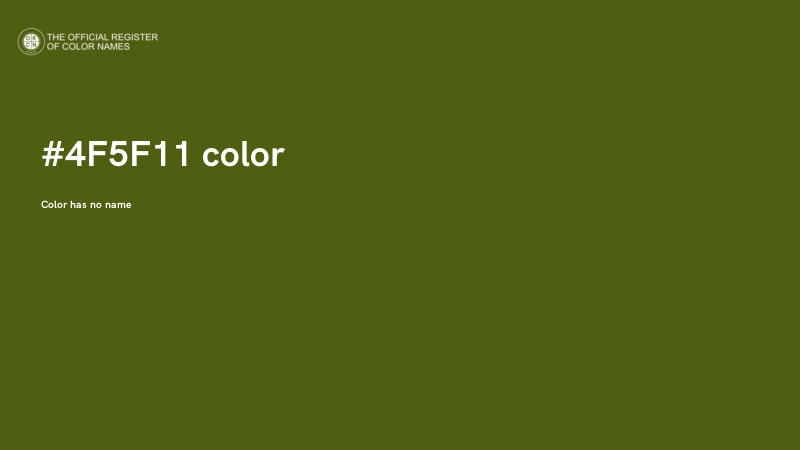 #4F5F11 color image