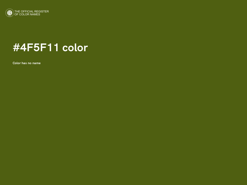 #4F5F11 color image