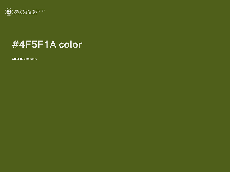 #4F5F1A color image