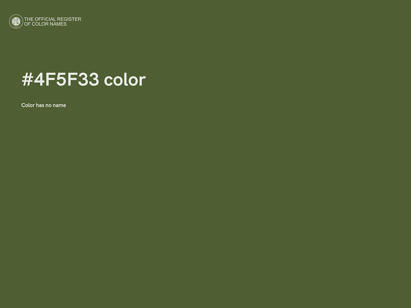 #4F5F33 color image