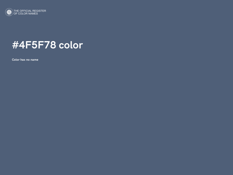 #4F5F78 color image