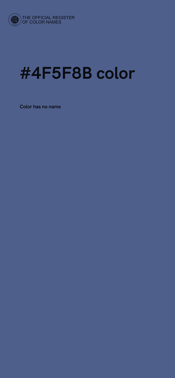 #4F5F8B color image