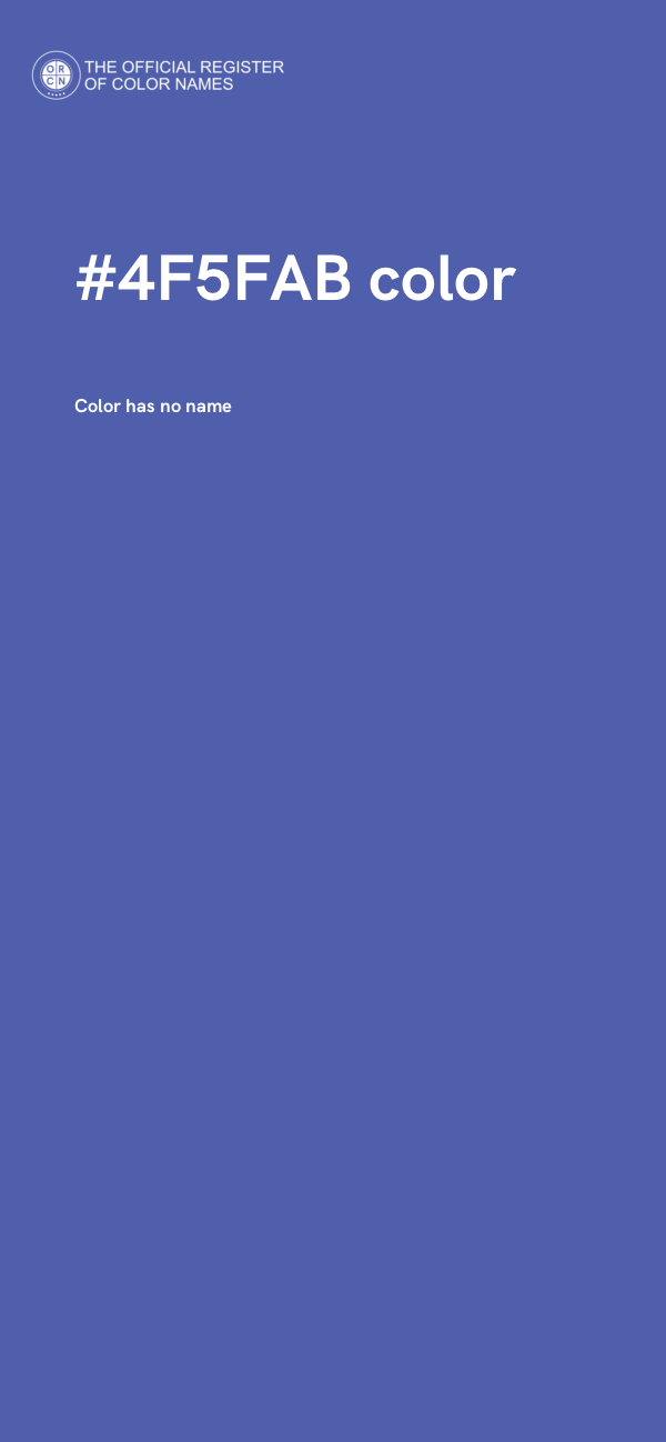 #4F5FAB color image