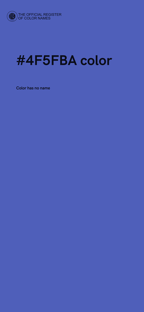 #4F5FBA color image