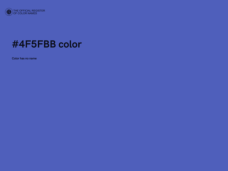 #4F5FBB color image